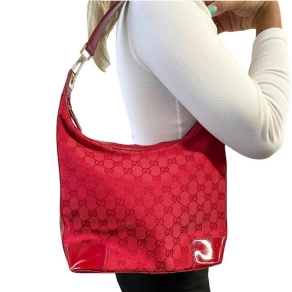 Gucci: Kim Kardashian Rouge Hobo Bag - Picture 9 of 14